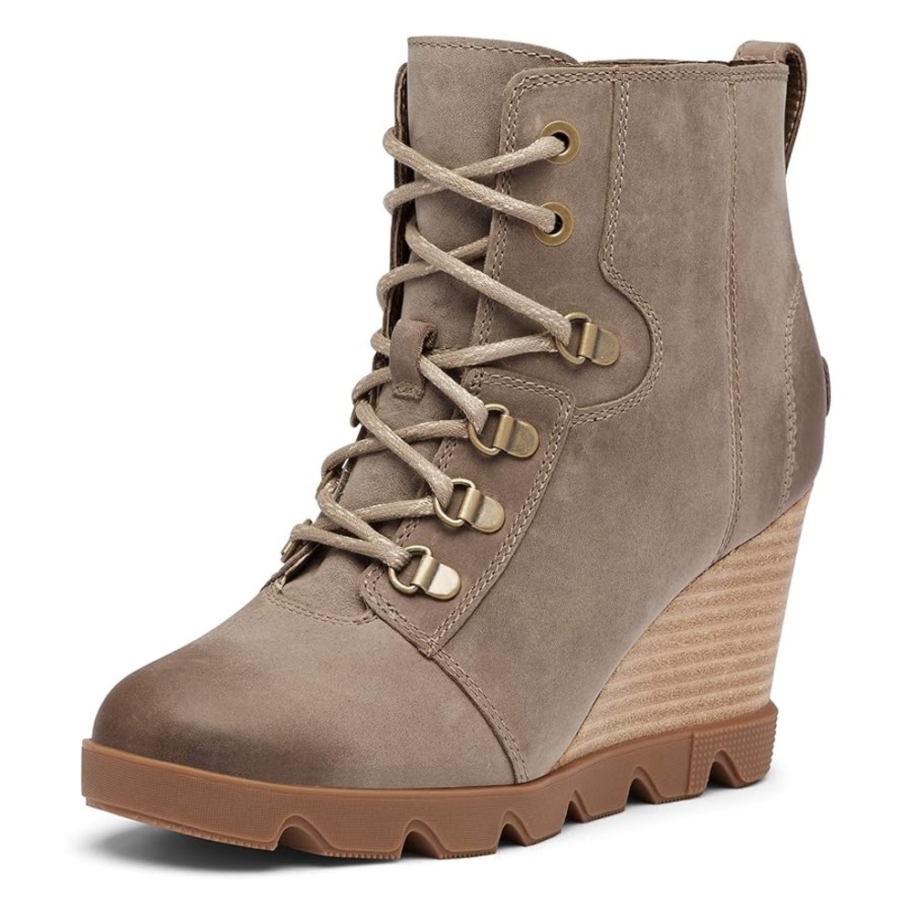 Sorel Joan Uptown wedge khaki boots